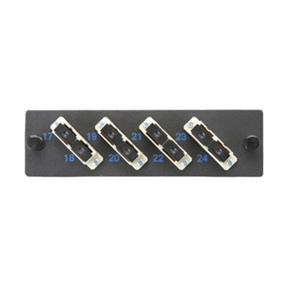 HCS Datalight SC F.O Patch Panel Modülü Siyah Dupleks,24 Port Boş 1U