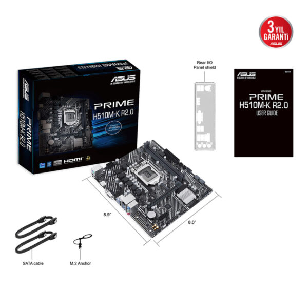 ASUS PRIME H510M-K R2.0 1200 DDR4 3200MHz M.2 Anakart