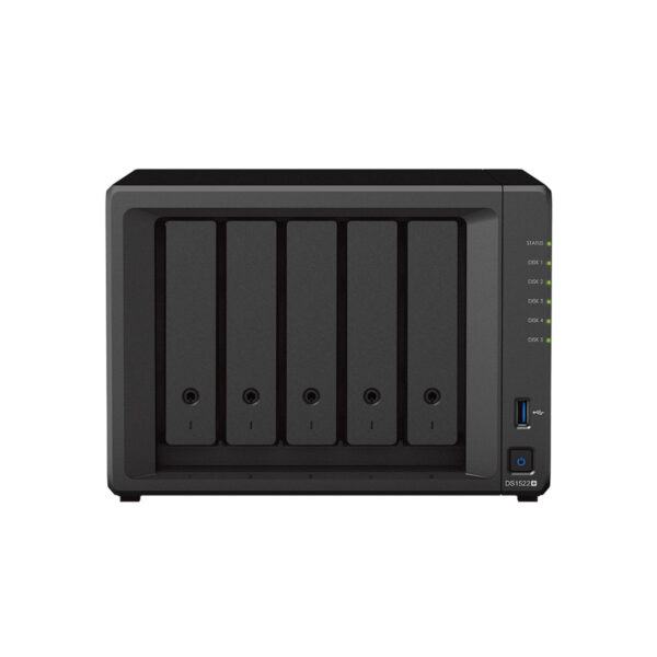 SYNOLOGY DS1522Plus (5 Yuvalı, 4xGE, 2xEsata) Nas Depolama Ünitesi - Görsel 2