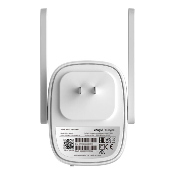 RUIJIE REYEE RG-EW300R 2.4GHZ 300MBPS 2X2 PRİZ TİPİ ACCESS POİNT - Görsel 5
