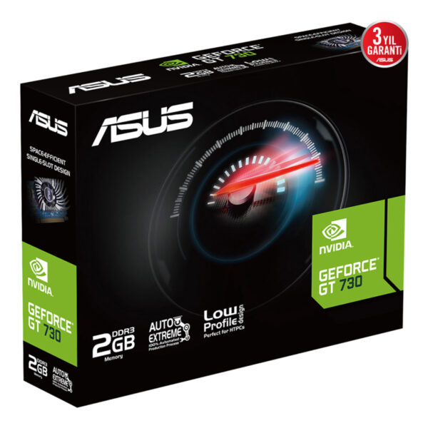 2 GB ASUS GT730-2GD3-BRK-EVO DDR3 128bit DVI HDMI VGA - Görsel 4