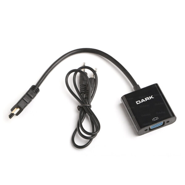 DARK Kablolu HDMI- Analog VGA ve Ses Aktif Çevirici - Görsel 4