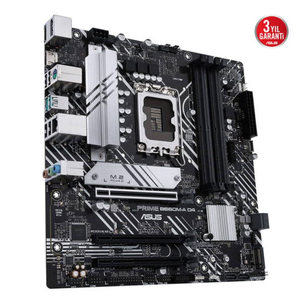 ASUS PRIME B660M-A D4 INTEL B660 LGA1700 DDR4 5333 DP HDMI ÇİFT M2 USB3.2