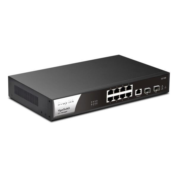 DRAYTEK VigorSwitch G2100 8GE Port, 2xSFP Yönetilebilir Switch - Görsel 3