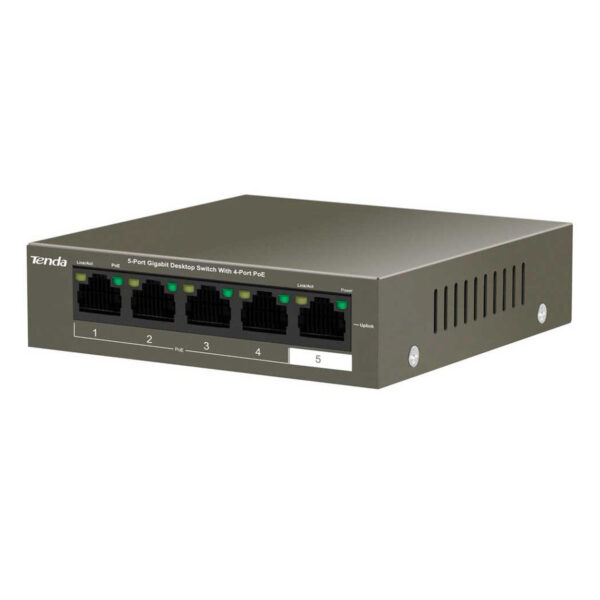 TENDA TEG1105P-4-63W 4GE PoE Port (63W), 1GE Uplink Desktop Switch - Görsel 3