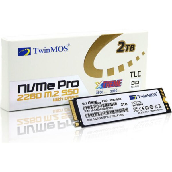 TwinMOS 2TB M.2 PCIe NVMe SSD (2455Mb-1832Mb/s) 3DNAND - Görsel 2