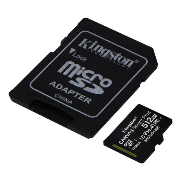 KINGSTON 512GB Class10 UHS-I SDXC Canvas Select Plus microSD Hafıza Kartı - Görsel 3