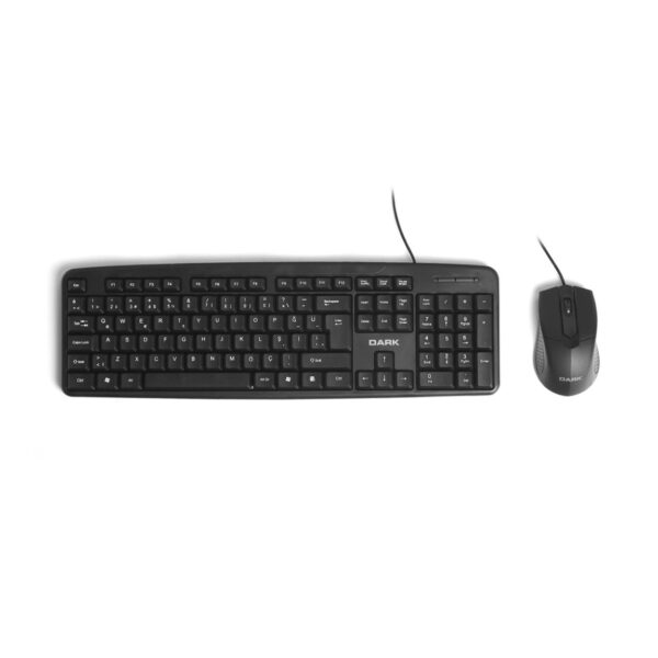 DARK KM1030 Türkçe Q Kablolu Ofis Klavye & Mouse Set