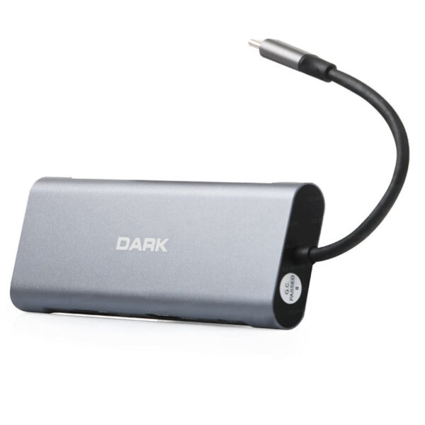 DARK USB 3.1 Type C 9 in 1 RJ45, HDMI, TF SD, USB 3.0, Kulaklık HUB - Görsel 2