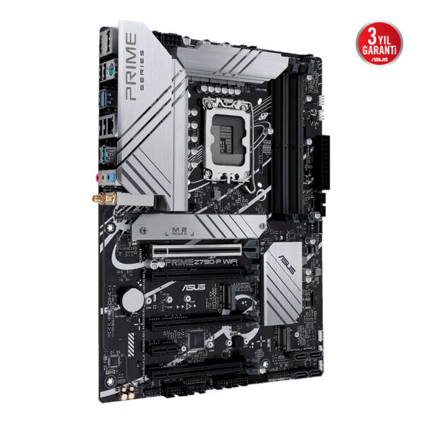 ASUS PRIME Z790-P WIFI LGA1700 DDR5 7200 DP HDMI 3x M2 USB3.2 AX WiFi + BT AURA - Görsel 2