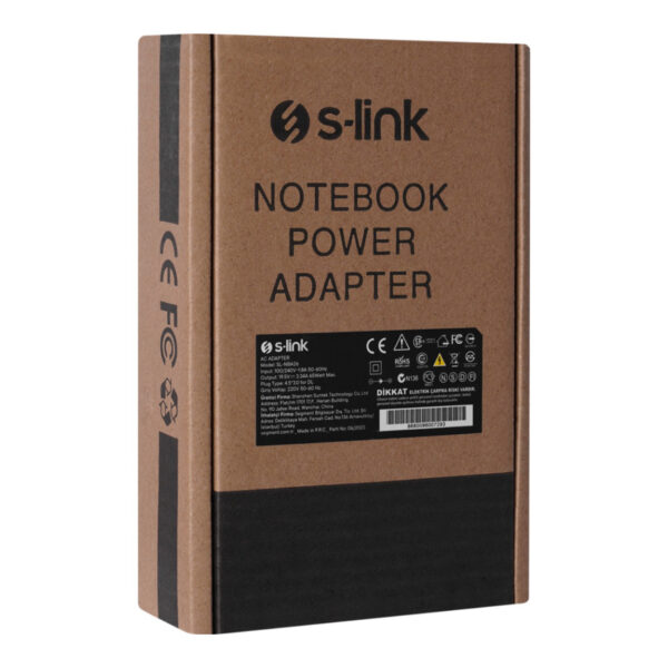 S-LINK SL-NBA26 19.5V 3.34A 4.5x3.0 65W Dell Notebook Adaptör - Görsel 2