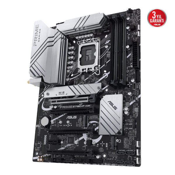 ASUS PRIME Z790-P WIFI LGA1700 DDR5 7200 DP HDMI 3x M2 USB3.2 AX WiFi + BT AURA - Görsel 4