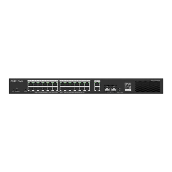 RUIJIE REYEE RG-ES228GS-P 24GE Port 370W Poe,2GE SFP,2GE RJ-45  Uplink Yönetil - Görsel 5