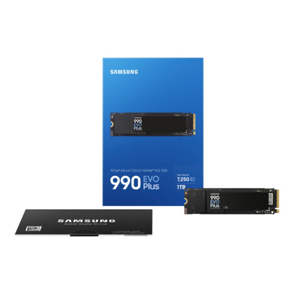 SAMSUNG 1TB 990 EVO Plus PCIe-4-PCIe-5 M-2-NVMe (7150/6300MB/S)