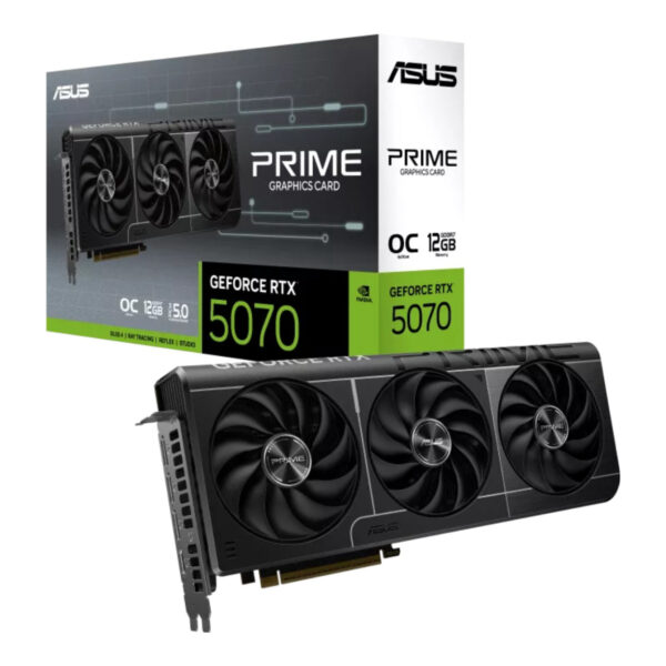 12 GB ASUS PRIME-RTX5070-12G RTX 5070 GDDR7 192bit OC 2xHDMI 3xDP DLSS4 EKRAN KA