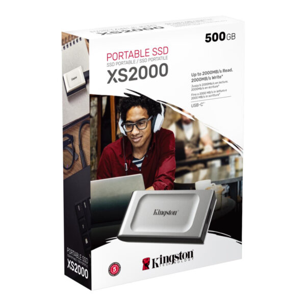 KINGSTON 4TB Taşınabilir SSD SXS2000/4000G - Görsel 2