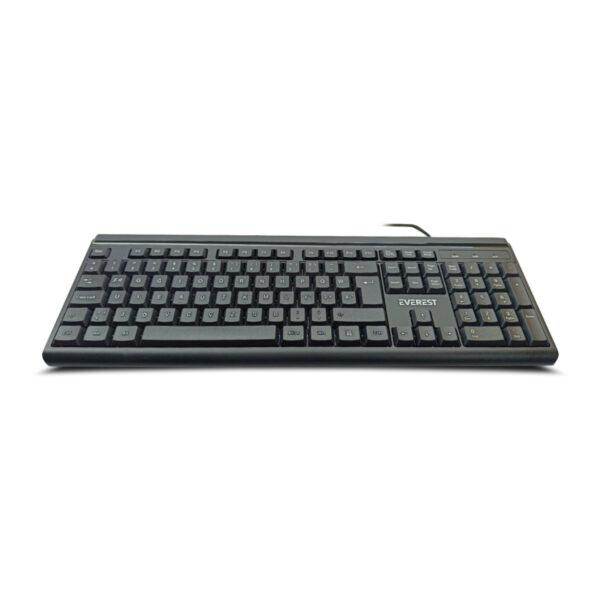 EVEREST KB-741F Siyah/Gri USB 2M Bakır Kablolu Türkçe F Klavye