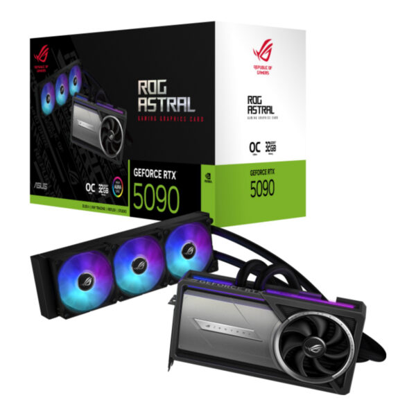 32 GB ASUS ROG-ASTRAL-LC-RTX5090-O32G-GAMING RTX 5090 GDDR7 512bit OC 2xHDMI 3xD - Görsel 2