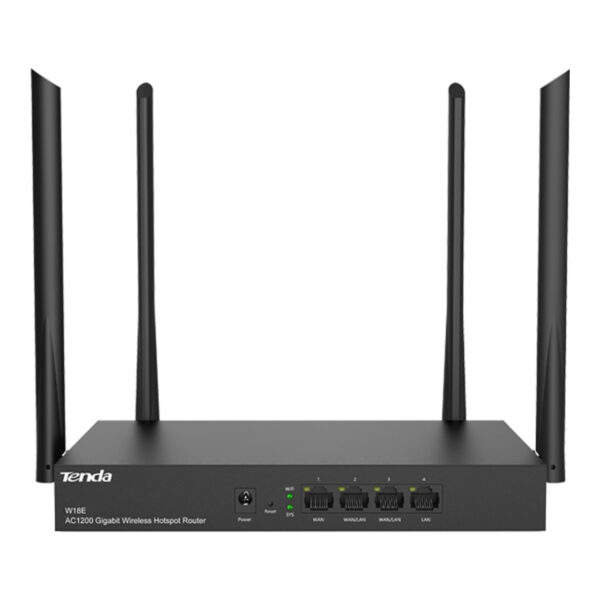 Tenda W18E AC1200 4port Kablosuz Hotspot Router