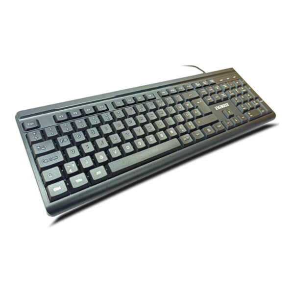 EVEREST KB-741F Siyah/Gri USB 2M Bakır Kablolu Türkçe F Klavye - Görsel 3