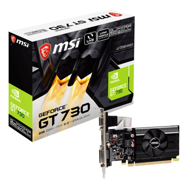 2 GB MSI VGA N730K-2GD3/LP GT730 DDR3 64B DX12 PCIE 2.0 X16 (1XVGA 1XDVI 1XHDMI) - Görsel 2