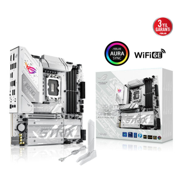 ASUS ROG STRIX B860-G GAMING LGA1851 DDR5 8600 4xM2 WiFi 7+BT AURA RGB 2.5Gbit - Görsel 5