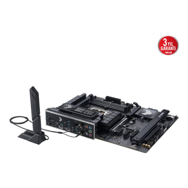 ASUS TUF GAMING Z890-PLUS WIFI LGA1851 DDR5 9066 4xM2 WiFi7+BT AURA RGB 2.5GLAN - Görsel 2