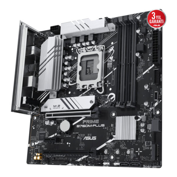 ASUS PRIME B760M-PLUS LGA1700 DDR5 7200 2x M2 USB3.2 AURA RGB 2.5Gbit LAN mATX