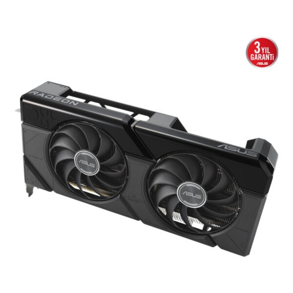 12 GB ASUS DUAL RX7700XT-O12G RX 7700 XT GDDR6 192bit 2599Mhz OC HDMI 3xDP - Görsel 2