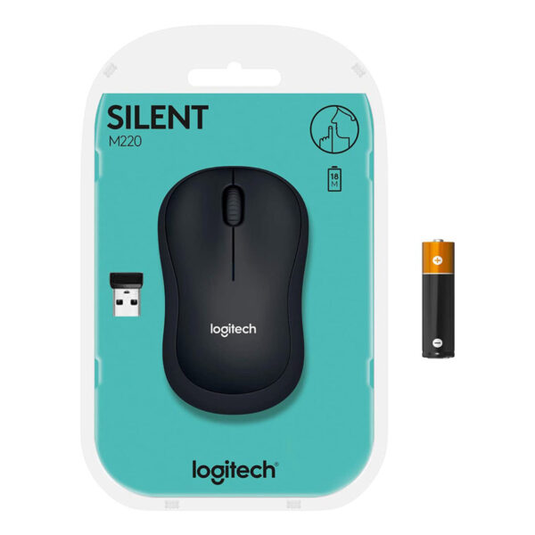 LOGITECH M220 SILENT MOUSE SİYAH - Görsel 2