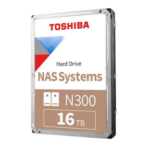 TOSHIBA N300 16 TB N300 7200RPM SATA3  512MB 7/24  1-8  Yuvalı Nas için