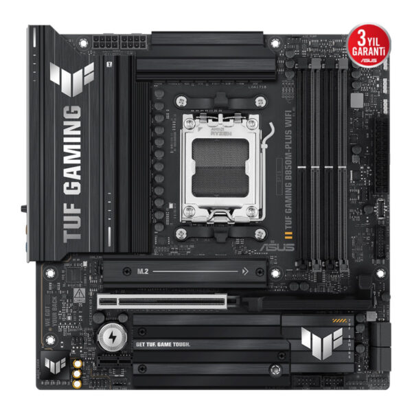 ASUS TUF GAMING B850M-PLUS WIFI AM5 DDR5 8000 WiFi 6E+BT AURA RGB 2.5GLAN mATX - Görsel 7