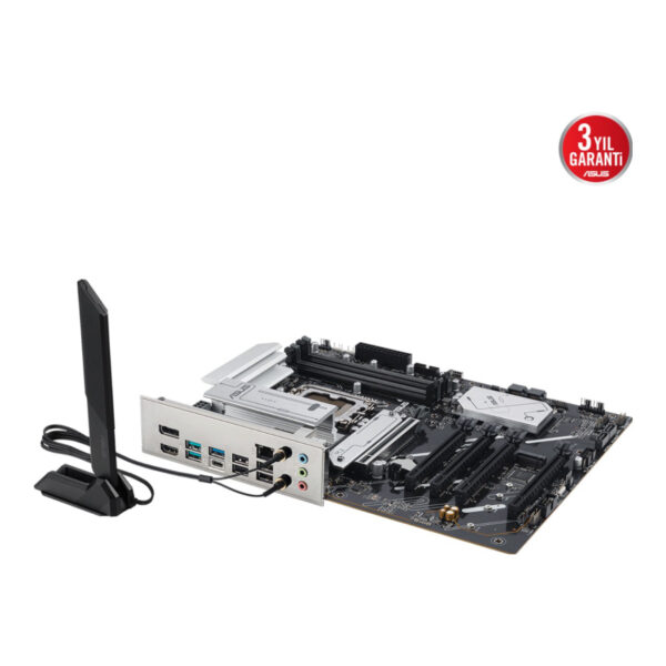 ASUS PRIME B860-PLUS WIFI LGA1851 DDR5 8200 WiFi 6E+BT AURA RGB 2.5Gbit LAN ATX - Görsel 2