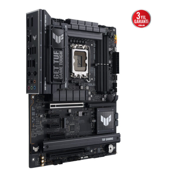 ASUS TUF GAMING Z890-PLUS WIFI LGA1851 DDR5 9066 4xM2 WiFi7+BT AURA RGB 2.5GLAN - Görsel 3