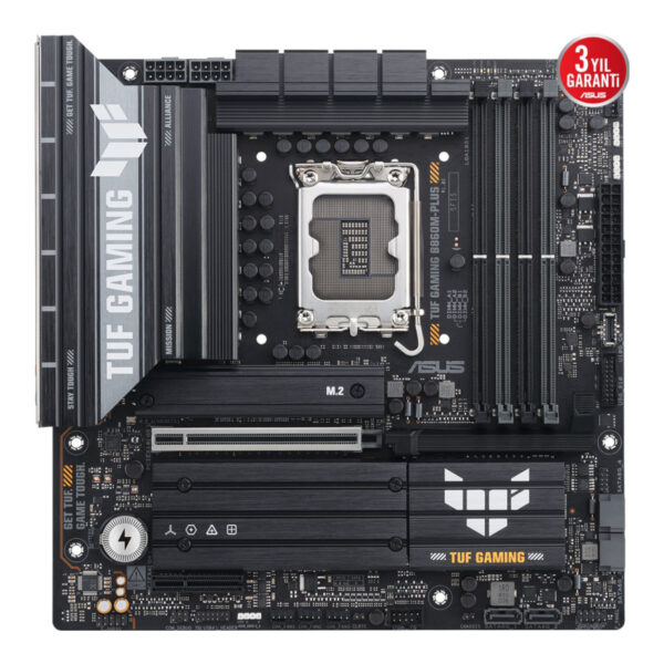 ASUS TUF GAMING B860M-PLUS LGA1851 DDR5 8800 Type-C 3x M2 AURA RGB 2.5Gbit LAN m - Görsel 4