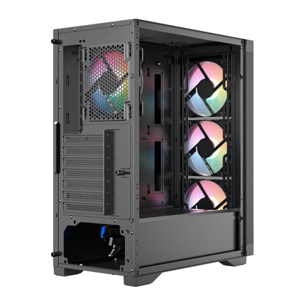 FRISBY FC-9480G 600W 80+ BRONZE 4X RGB MESH GAMING KASA - Görsel 2