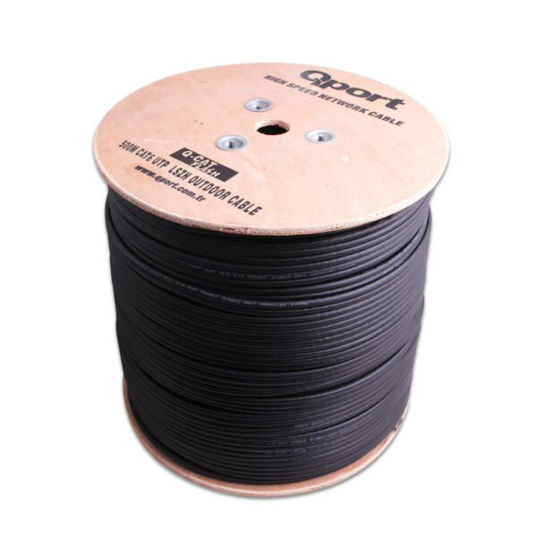 QPORT LSZH 500M CAT6 MAKARALI OUTDOOR  23AWG 0.58MM KABLO (Q-CATFLASH)