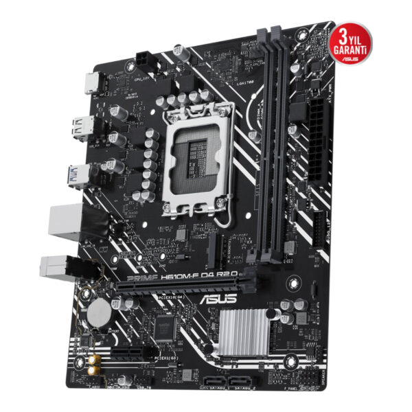 ASUS PRIME H610M-F D4 R2.0 LGA1700 DDR4 3200 HDMI M2 USB3.2 mATX