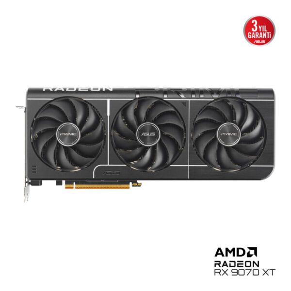 16 GB ASUS PRIME-RX9070XT-O16G AMD RX 9070XT GDDR6 OC EKRAN KARTI - Görsel 3