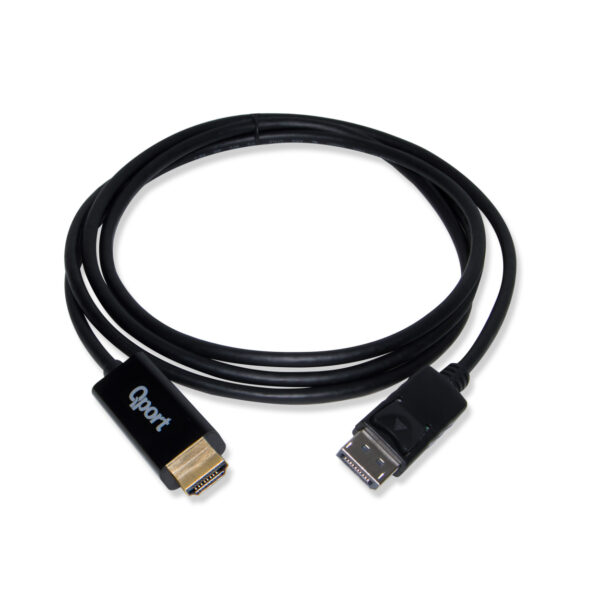 QPORT 1.8M DISPLAY PORT(M) TO HDMI(M) ÇEVİRİCİ KABLO (Q-DPH) - Görsel 2
