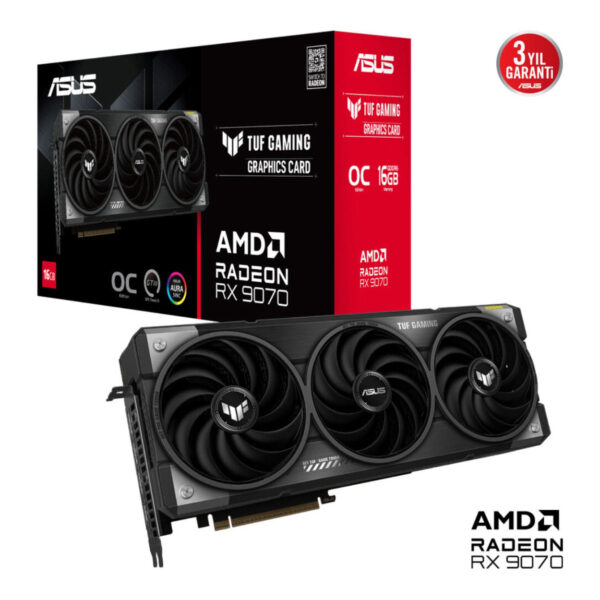 16 GB ASUS TUF-RX9070-O16G-GAMING AMD RX 9070XT GDDR6 OC EKRAN KARTI - Görsel 4