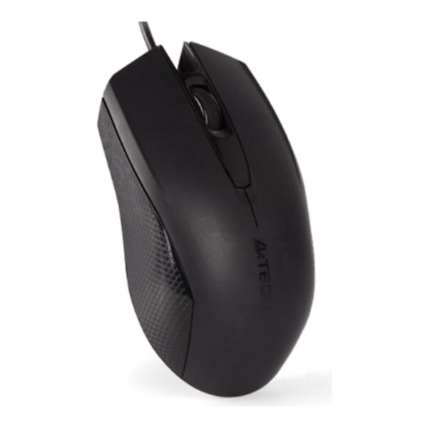 A4 TECH OP-760-USB-BLACK Kablolu USB V-Track 1000DPI Siyah Mouse - Görsel 2