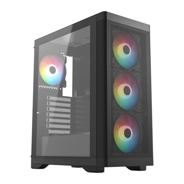 FRISBY FC-9480G 600W 80+ BRONZE 4X RGB MESH GAMING KASA - Görsel 6
