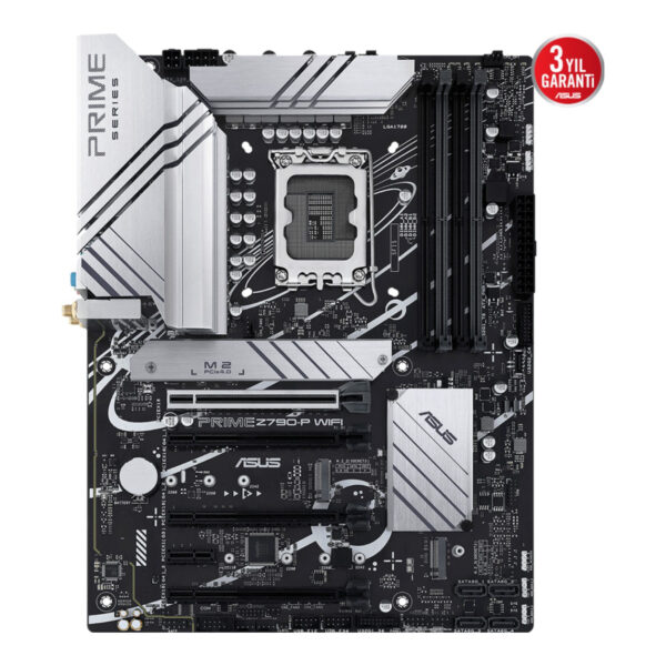 ASUS PRIME Z790-P WIFI LGA1700 DDR5 7200 DP HDMI 3xM2 USB3.2 AX WiFi+BT AURA ATX - Görsel 2