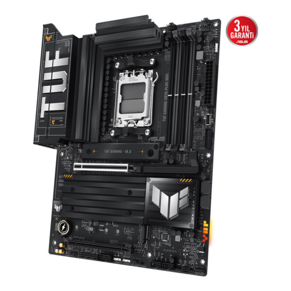 ASUS TUF GAMING X870-PLUS WIFI AM5 DDR5 8000 WiFi 7+BT 2.5GLAN ATX - Görsel 2