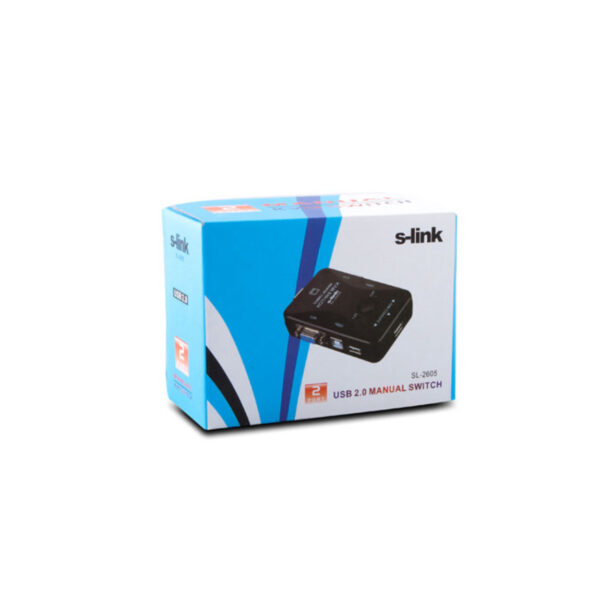 S-LINK SL-2605 USB Manuel 2 Port Kwm Switch - Görsel 5