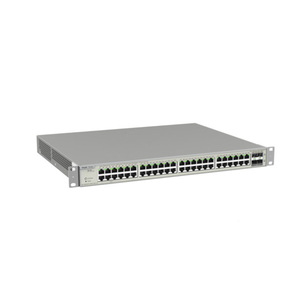 RUIJIE REYEE RG-NBS5200-48GT4XS-UP 48GE PoE+ Port (740W), 4x 10G SFP L3 Yön Sw