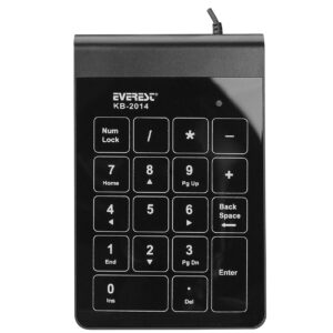 EVEREST KB-2014 Beyaz Dokunmatik Numerik Standart USB Klavye