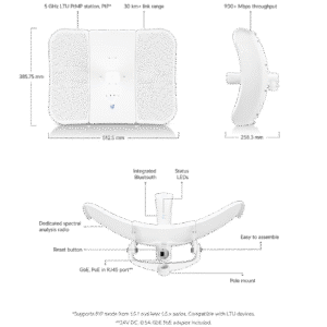 UBNT LTU-LR 5Ghz 900+ Mbps 30+Km  Outdoor Acces Point
