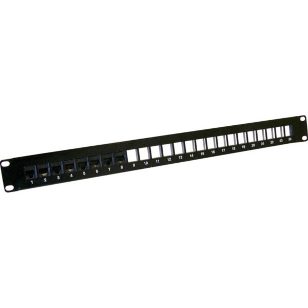HCS 24 port Keystone Jack FTP Boş 19"  Panel